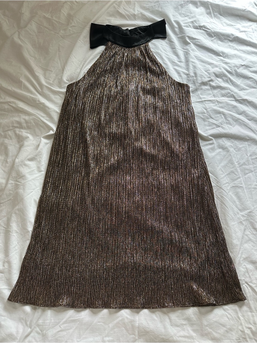 Gold and silver cocktail party dress